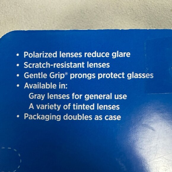 Foster Grant Solar Shield Polarized Clip-On Sunglasses 52mm Scratch-Resistant - Picture 5 of 11